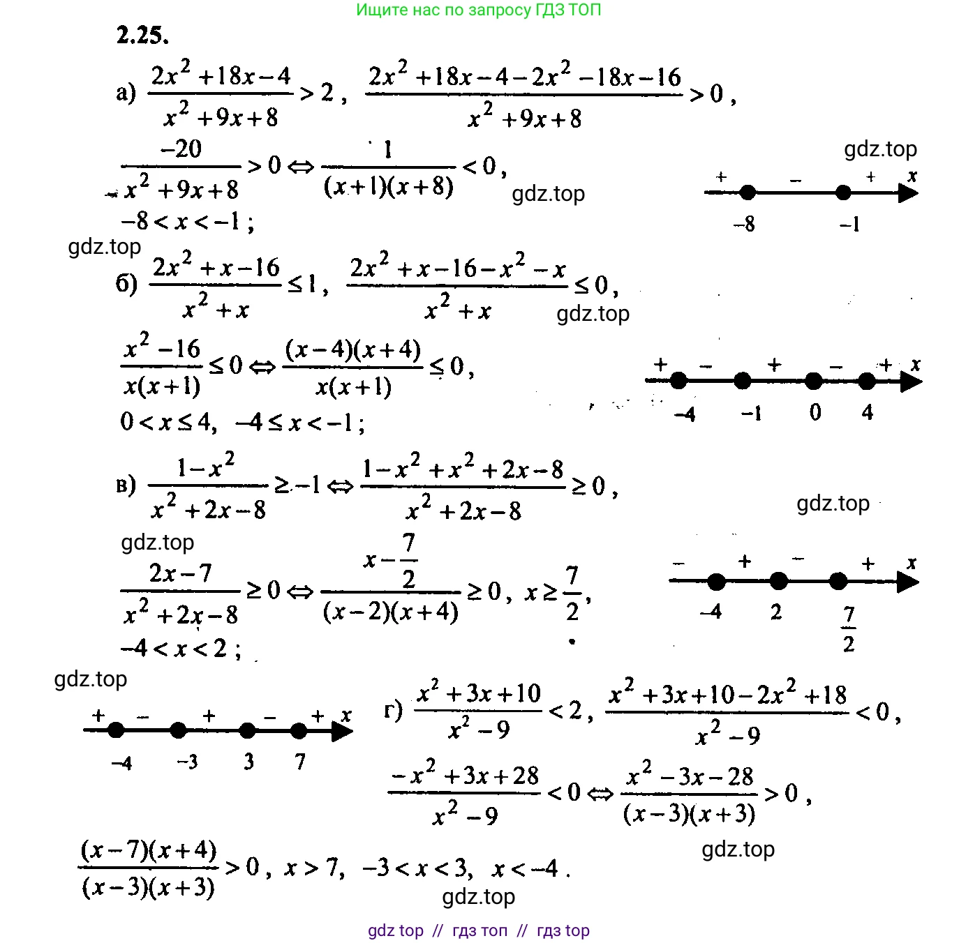 Алгебра, 9 класс Учебник, авторы: Мордкович Александр Григорьевич, Семенов Павел Владимирович, издательство Мнемозина, Москва, 2019, Часть 2, страница 10, номер 2.25, Решение 2