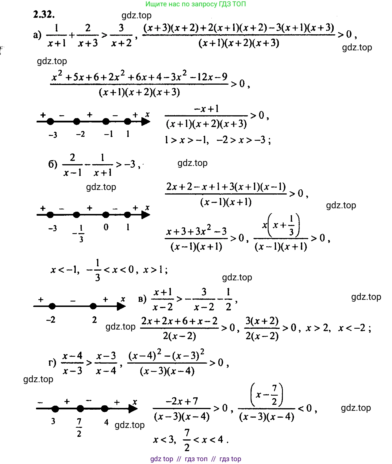 Алгебра, 9 класс Учебник, авторы: Мордкович Александр Григорьевич, Семенов Павел Владимирович, издательство Мнемозина, Москва, 2019, Часть 2, страница 11, номер 2.32, Решение 2
