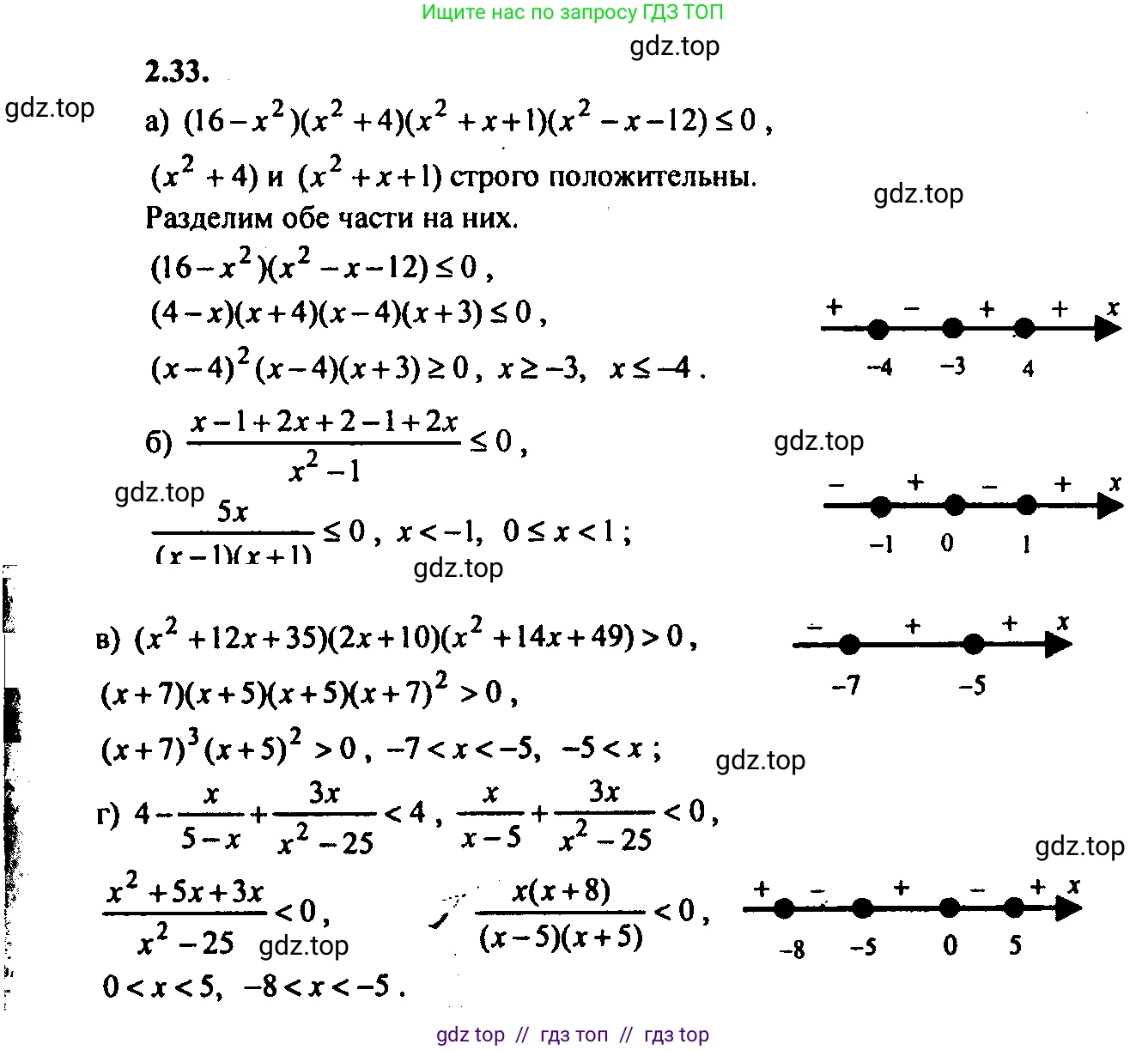 Алгебра, 9 класс Учебник, авторы: Мордкович Александр Григорьевич, Семенов Павел Владимирович, издательство Мнемозина, Москва, 2019, Часть 2, страница 11, номер 2.33, Решение 2