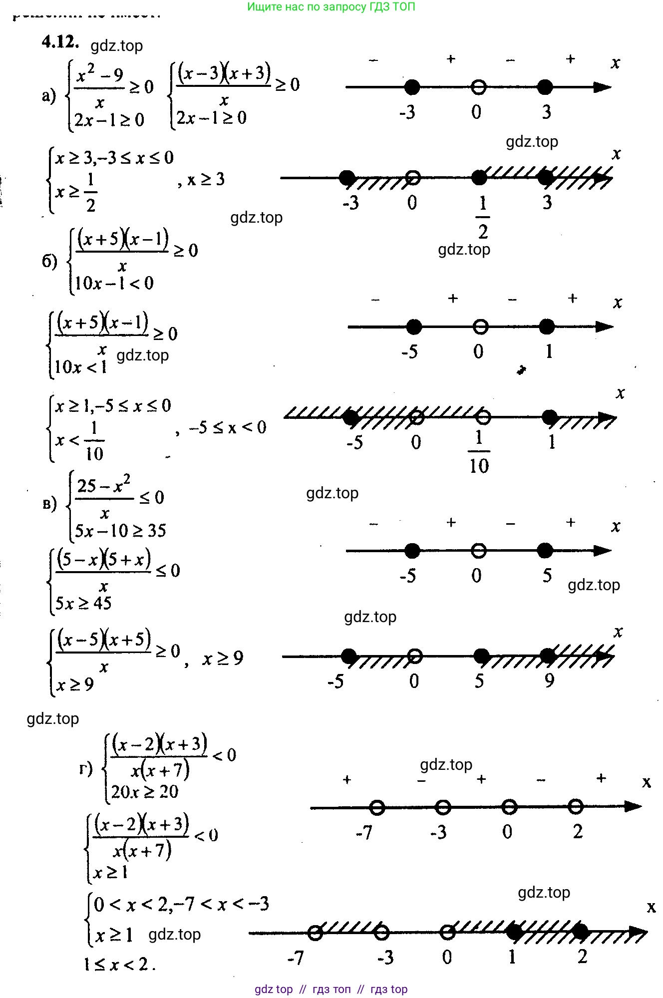 Алгебра, 9 класс Учебник, авторы: Мордкович Александр Григорьевич, Семенов Павел Владимирович, издательство Мнемозина, Москва, 2019, Часть 2, страница 18, номер 4.12, Решение 2
