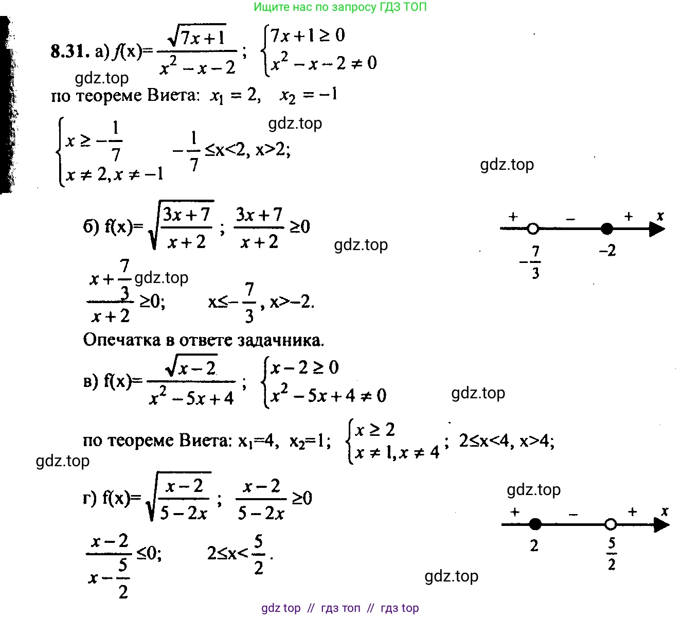 Алгебра, 9 класс Учебник, авторы: Мордкович Александр Григорьевич, Семенов Павел Владимирович, издательство Мнемозина, Москва, 2019, Часть 2, страница 56, номер 8.31, Решение 2