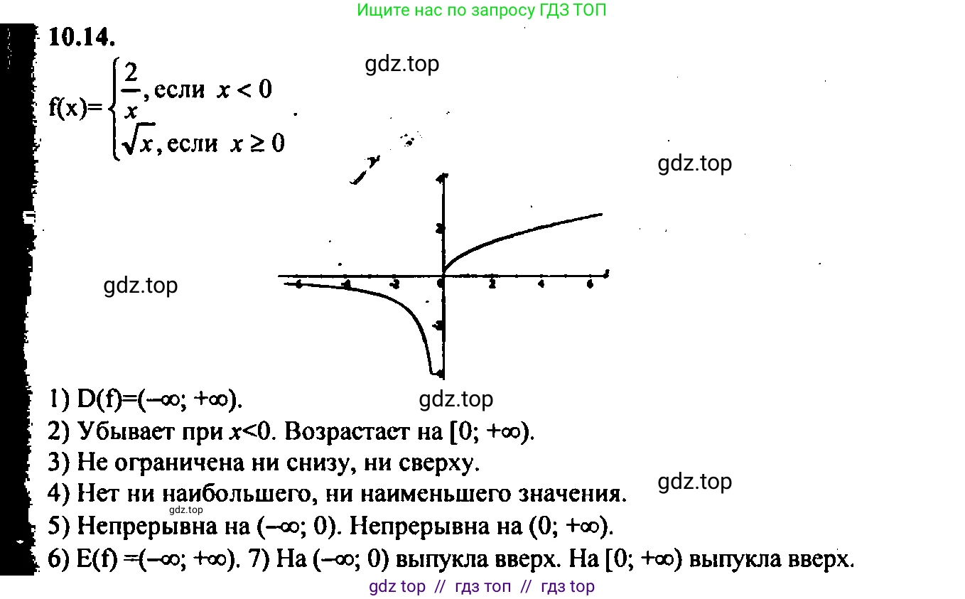 Алгебра, 9 класс Учебник, авторы: Мордкович Александр Григорьевич, Семенов Павел Владимирович, издательство Мнемозина, Москва, 2019, Часть 2, страница 67, номер 10.14, Решение 2
