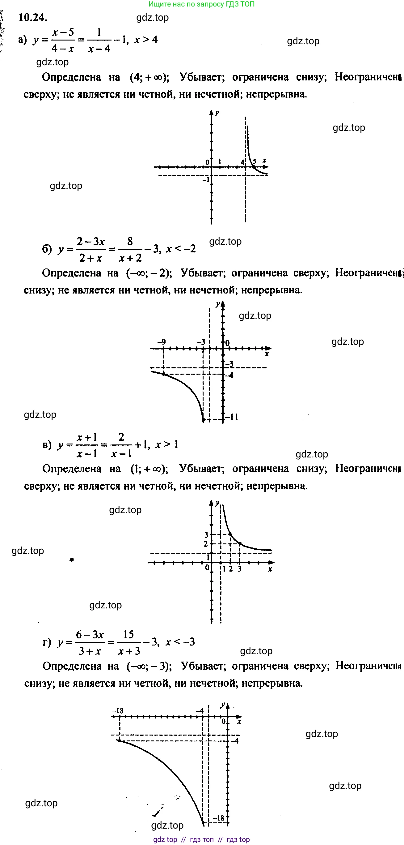 Алгебра, 9 класс Учебник, авторы: Мордкович Александр Григорьевич, Семенов Павел Владимирович, издательство Мнемозина, Москва, 2019, Часть 2, страница 68, номер 10.24, Решение 2