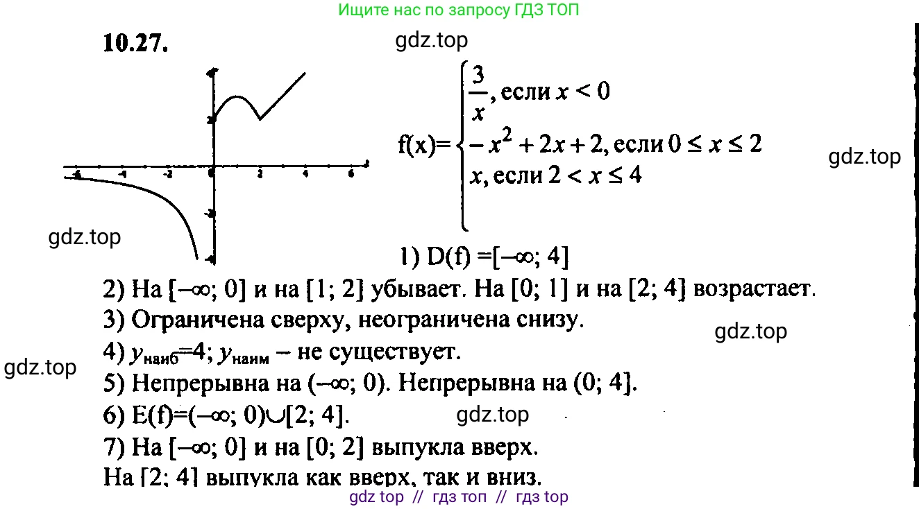 Алгебра, 9 класс Учебник, авторы: Мордкович Александр Григорьевич, Семенов Павел Владимирович, издательство Мнемозина, Москва, 2019, Часть 2, страница 68, номер 10.27, Решение 2