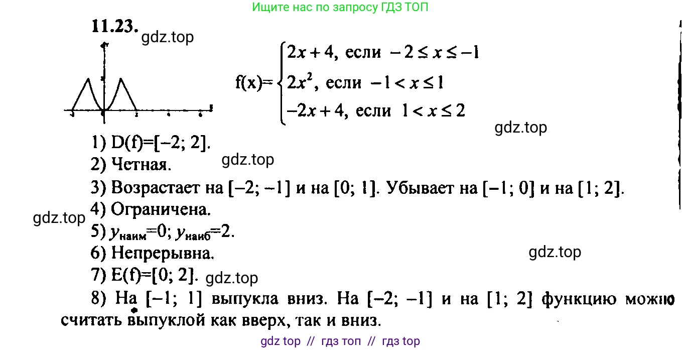 Алгебра, 9 класс Учебник, авторы: Мордкович Александр Григорьевич, Семенов Павел Владимирович, издательство Мнемозина, Москва, 2019, Часть 2, страница 74, номер 11.23, Решение 2