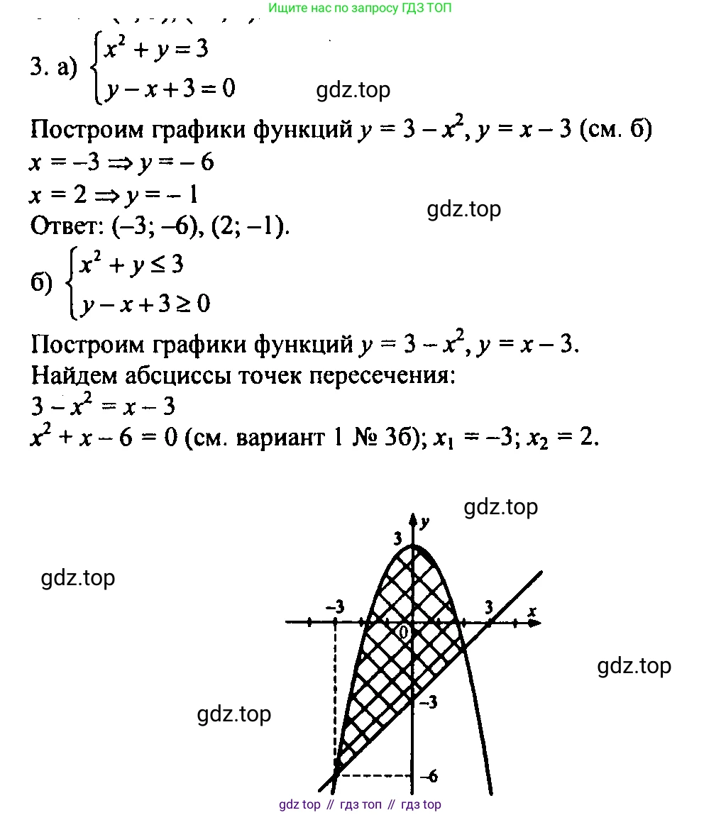 Алгебра, 9 класс Учебник, авторы: Мордкович Александр Григорьевич, Семенов Павел Владимирович, издательство Мнемозина, Москва, 2019, Часть 2, страница 49, номер 3, Решение 2
