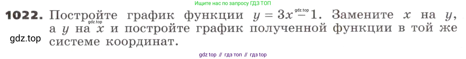 ГДЗ Алгебра, 9 класс Учебник, авторы: Никольский Сергей Михайлович, Потапов Михаил Константинович, Решетников Николай Николаевич, Шевкин Александр Владимирович, издательство Просвещение, Москва, 2019, зелёного цвета, страница 276, номер 1022, Условие