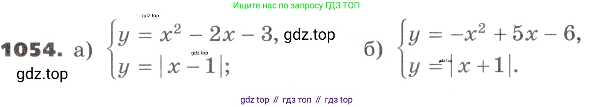 ГДЗ Алгебра, 9 класс Учебник, авторы: Никольский Сергей Михайлович, Потапов Михаил Константинович, Решетников Николай Николаевич, Шевкин Александр Владимирович, издательство Просвещение, Москва, 2019, зелёного цвета, страница 280, номер 1054, Условие