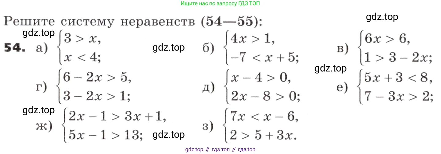 ГДЗ Алгебра, 9 класс Учебник, авторы: Никольский Сергей Михайлович, Потапов Михаил Константинович, Решетников Николай Николаевич, Шевкин Александр Владимирович, издательство Просвещение, Москва, 2019, зелёного цвета, страница 19, номер 54, Условие