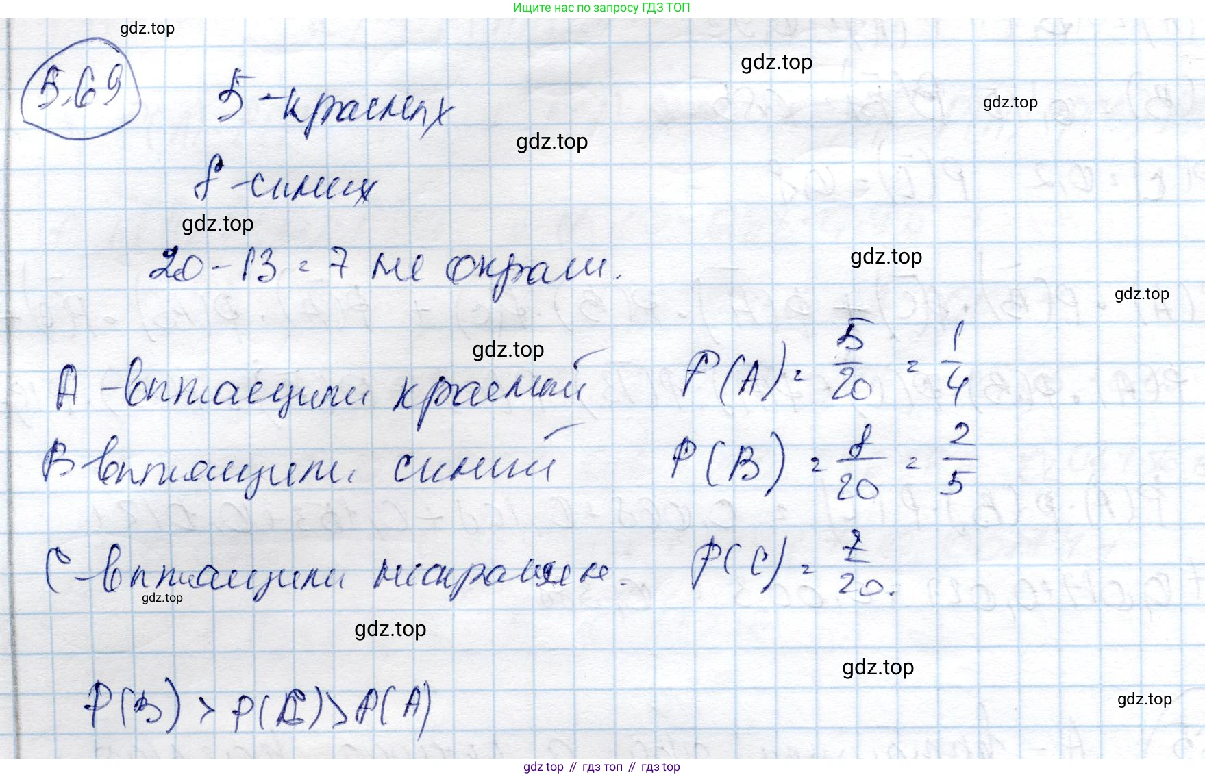 ГДЗ Алгебра, 9 класс Учебник, авторы: Шыныбеков Абдухали Насырович, Шыныбеков Данияр Абдухалиевич, Жумабаев Ринат Нурланович, издательство Атамұра, Алматы, 2019, бирюзового цвета, страница 185, номер 5.69, Решение
