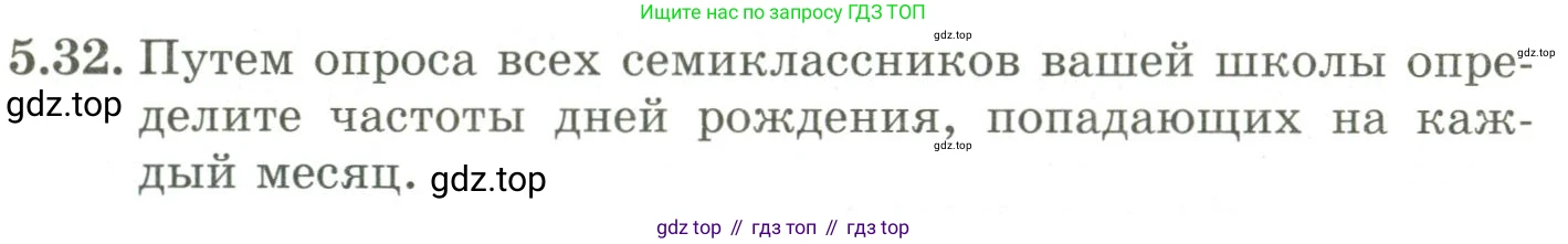 ГДЗ Алгебра, 9 класс Учебник, авторы: Шыныбеков Абдухали Насырович, Шыныбеков Данияр Абдухалиевич, Жумабаев Ринат Нурланович, издательство Атамұра, Алматы, 2019, бирюзового цвета, страница 180, номер 5.32, Условие рус