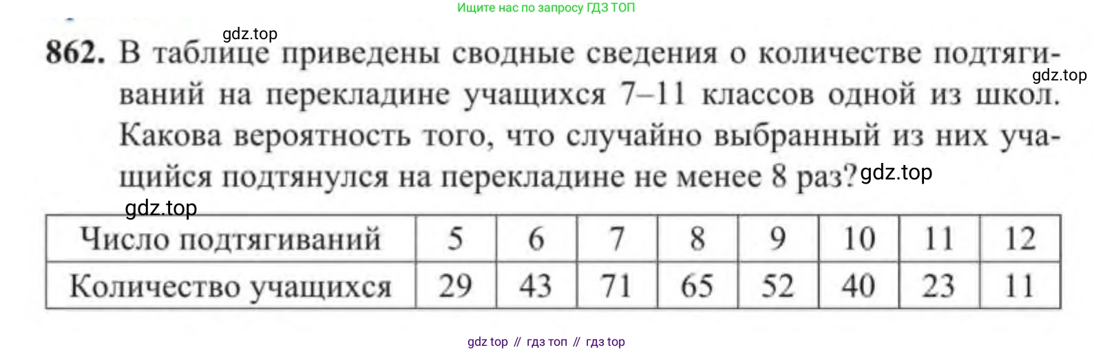 Алгебра, 9 класс Учебник, авторы: Солтан Генадий Николаевич, Солтан Алла Евгеньевна, Жумадилова Аманбала Жумадиловна, издательство Кокшетау, Алматы, 2019, страница 238, номер 862, Условие
