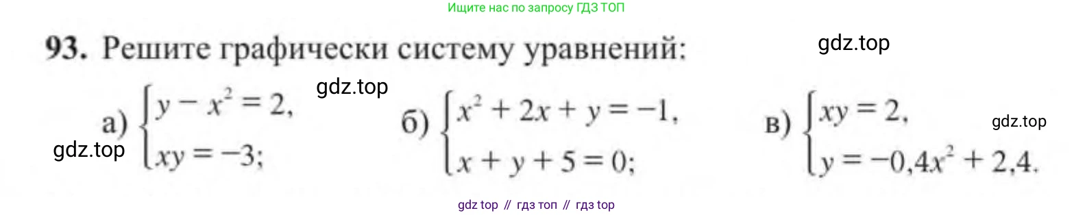 Алгебра, 9 класс Учебник, авторы: Солтан Генадий Николаевич, Солтан Алла Евгеньевна, Жумадилова Аманбала Жумадиловна, издательство Кокшетау, Алматы, 2019, страница 32, номер 93, Условие