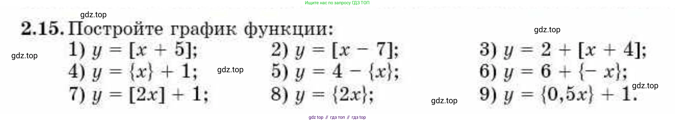 ГДЗ Алгебра, 10 класс Учебник, авторы: Абылкасымова Алма Есимбековна, Кучер Татьяна Павловна, Корчевский Владимир Евгеньевич, Жумагулова Зауре Абдыкеновна, издательство Мектеп, Алматы, 2019, Часть 1, страница 30, номер 2.15, Условие