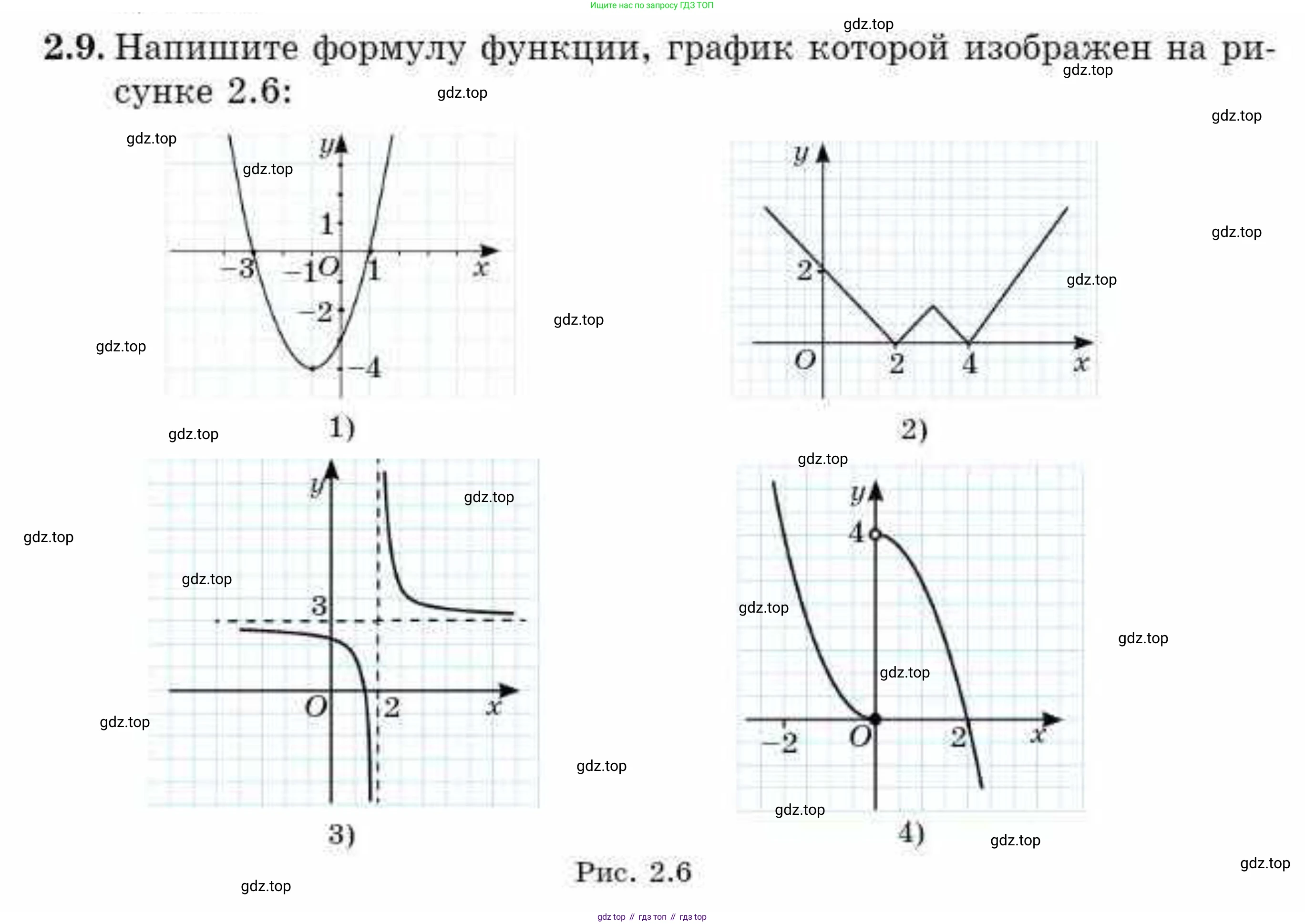 ГДЗ Алгебра, 10 класс Учебник, авторы: Абылкасымова Алма Есимбековна, Кучер Татьяна Павловна, Корчевский Владимир Евгеньевич, Жумагулова Зауре Абдыкеновна, издательство Мектеп, Алматы, 2019, Часть 1, страница 28, номер 2.9, Условие