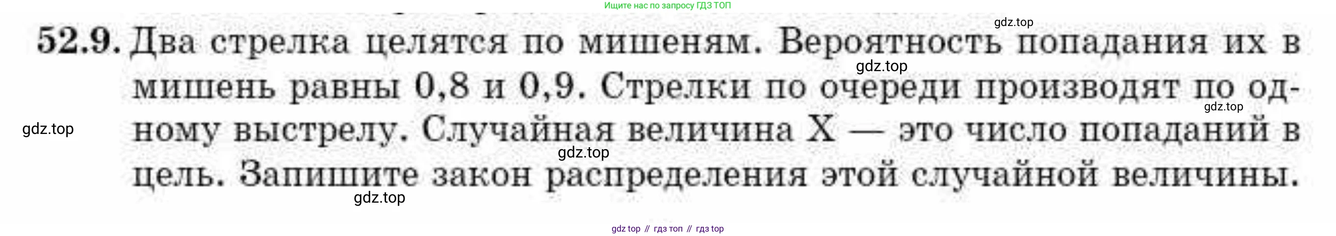 ГДЗ Алгебра, 10 класс Учебник, авторы: Абылкасымова Алма Есимбековна, Кучер Татьяна Павловна, Корчевский Владимир Евгеньевич, Жумагулова Зауре Абдыкеновна, издательство Мектеп, Алматы, 2019, Часть 2, страница 125, номер 52.9, Условие