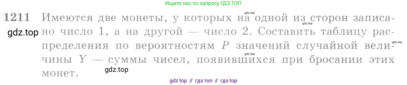 Алгебра, 10-11 класс Учебник, авторы: Алимов Шавкат Арифджанович, Колягин Юрий Михайлович, Ткачева Мария Владимировна, Федорова Надежда Евгеньевна, Шабунин Михаил Иванович, издательство Просвещение, Москва, 2014, страница 383, номер 1211, Условие