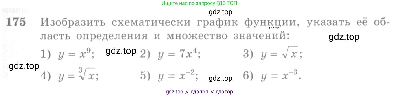 Алгебра, 10-11 класс Учебник, авторы: Алимов Шавкат Арифджанович, Колягин Юрий Михайлович, Ткачева Мария Владимировна, Федорова Надежда Евгеньевна, Шабунин Михаил Иванович, издательство Просвещение, Москва, 2014, страница 69, номер 175, Условие