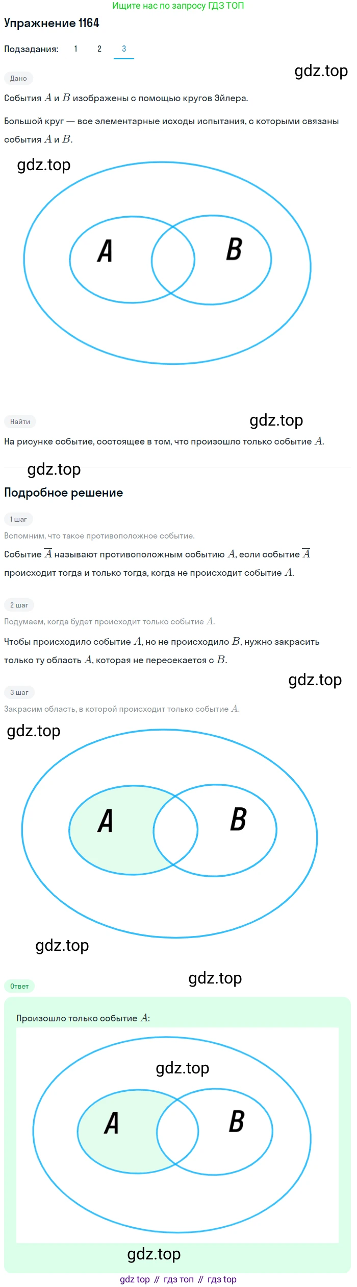 Алгебра, 10-11 класс Учебник, авторы: Алимов Шавкат Арифджанович, Колягин Юрий Михайлович, Ткачева Мария Владимировна, Федорова Надежда Евгеньевна, Шабунин Михаил Иванович, издательство Просвещение, Москва, 2014, страница 360, номер 1164, Решение 1 (продолжение 3)