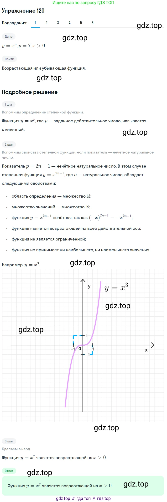 Алгебра, 10-11 класс Учебник, авторы: Алимов Шавкат Арифджанович, Колягин Юрий Михайлович, Ткачева Мария Владимировна, Федорова Надежда Евгеньевна, Шабунин Михаил Иванович, издательство Просвещение, Москва, 2014, страница 46, номер 120, Решение 1