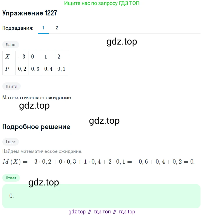 Алгебра, 10-11 класс Учебник, авторы: Алимов Шавкат Арифджанович, Колягин Юрий Михайлович, Ткачева Мария Владимировна, Федорова Надежда Евгеньевна, Шабунин Михаил Иванович, издательство Просвещение, Москва, 2014, страница 386, номер 1227, Решение 1