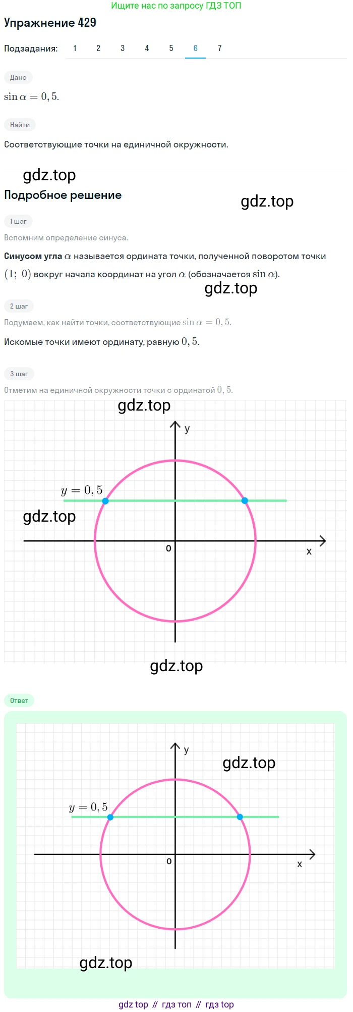 Алгебра, 10-11 класс Учебник, авторы: Алимов Шавкат Арифджанович, Колягин Юрий Михайлович, Ткачева Мария Владимировна, Федорова Надежда Евгеньевна, Шабунин Михаил Иванович, издательство Просвещение, Москва, 2014, страница 130, номер 429, Решение 1 (продолжение 6)