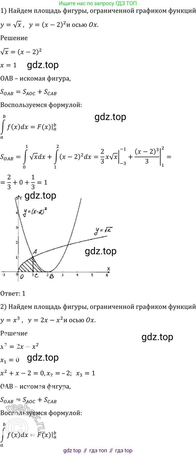 Алгебра, 10-11 класс Учебник, авторы: Алимов Шавкат Арифджанович, Колягин Юрий Михайлович, Ткачева Мария Владимировна, Федорова Надежда Евгеньевна, Шабунин Михаил Иванович, издательство Просвещение, Москва, 2014, страница 308, номер 1015, Решение 2