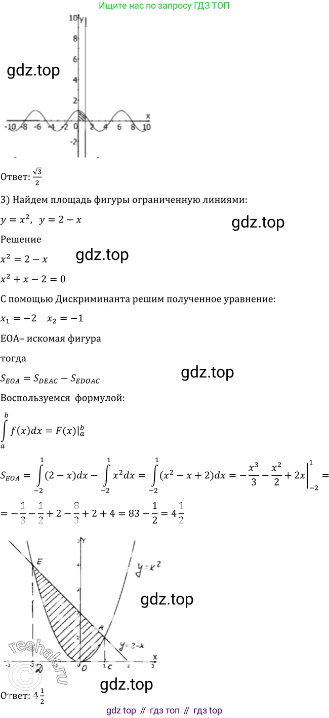 Алгебра, 10-11 класс Учебник, авторы: Алимов Шавкат Арифджанович, Колягин Юрий Михайлович, Ткачева Мария Владимировна, Федорова Надежда Евгеньевна, Шабунин Михаил Иванович, издательство Просвещение, Москва, 2014, страница 315, номер 1035, Решение 2 (продолжение 2)