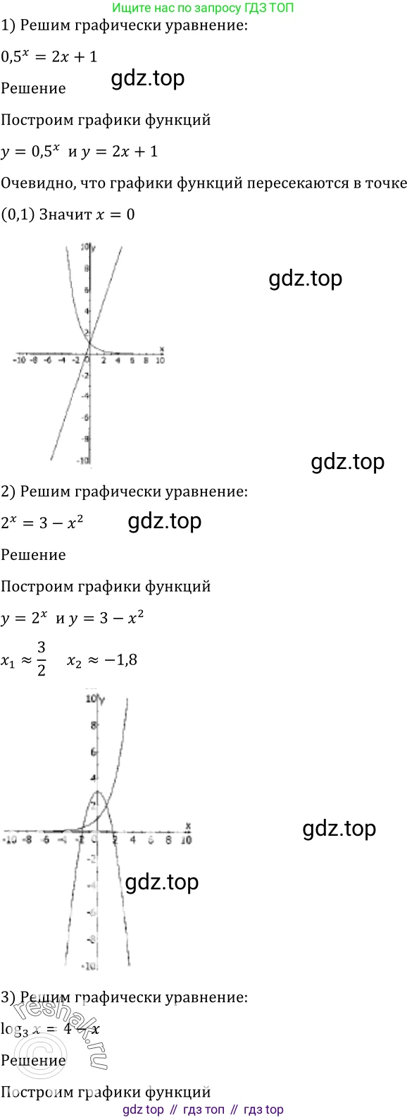 Алгебра, 10-11 класс Учебник, авторы: Алимов Шавкат Арифджанович, Колягин Юрий Михайлович, Ткачева Мария Владимировна, Федорова Надежда Евгеньевна, Шабунин Михаил Иванович, издательство Просвещение, Москва, 2014, страница 410, номер 1361, Решение 2