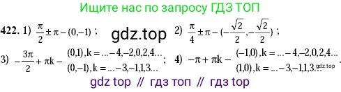 Алгебра, 10-11 класс Учебник, авторы: Алимов Шавкат Арифджанович, Колягин Юрий Михайлович, Ткачева Мария Владимировна, Федорова Надежда Евгеньевна, Шабунин Михаил Иванович, издательство Просвещение, Москва, 2014, страница 125, номер 422, Решение 2