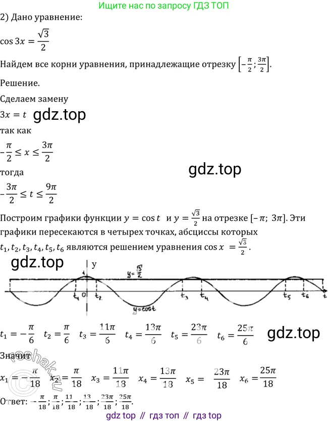 Алгебра, 10-11 класс Учебник, авторы: Алимов Шавкат Арифджанович, Колягин Юрий Михайлович, Ткачева Мария Владимировна, Федорова Надежда Евгеньевна, Шабунин Михаил Иванович, издательство Просвещение, Москва, 2014, страница 212, номер 715, Решение 2 (продолжение 2)