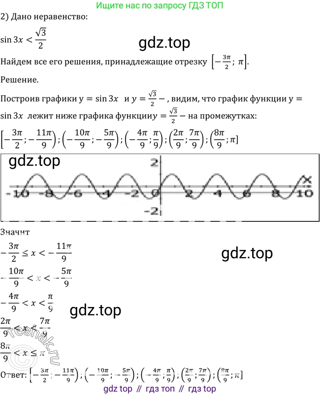 Алгебра, 10-11 класс Учебник, авторы: Алимов Шавкат Арифджанович, Колягин Юрий Михайлович, Ткачева Мария Владимировна, Федорова Надежда Евгеньевна, Шабунин Михаил Иванович, издательство Просвещение, Москва, 2014, страница 216, номер 728, Решение 2 (продолжение 2)