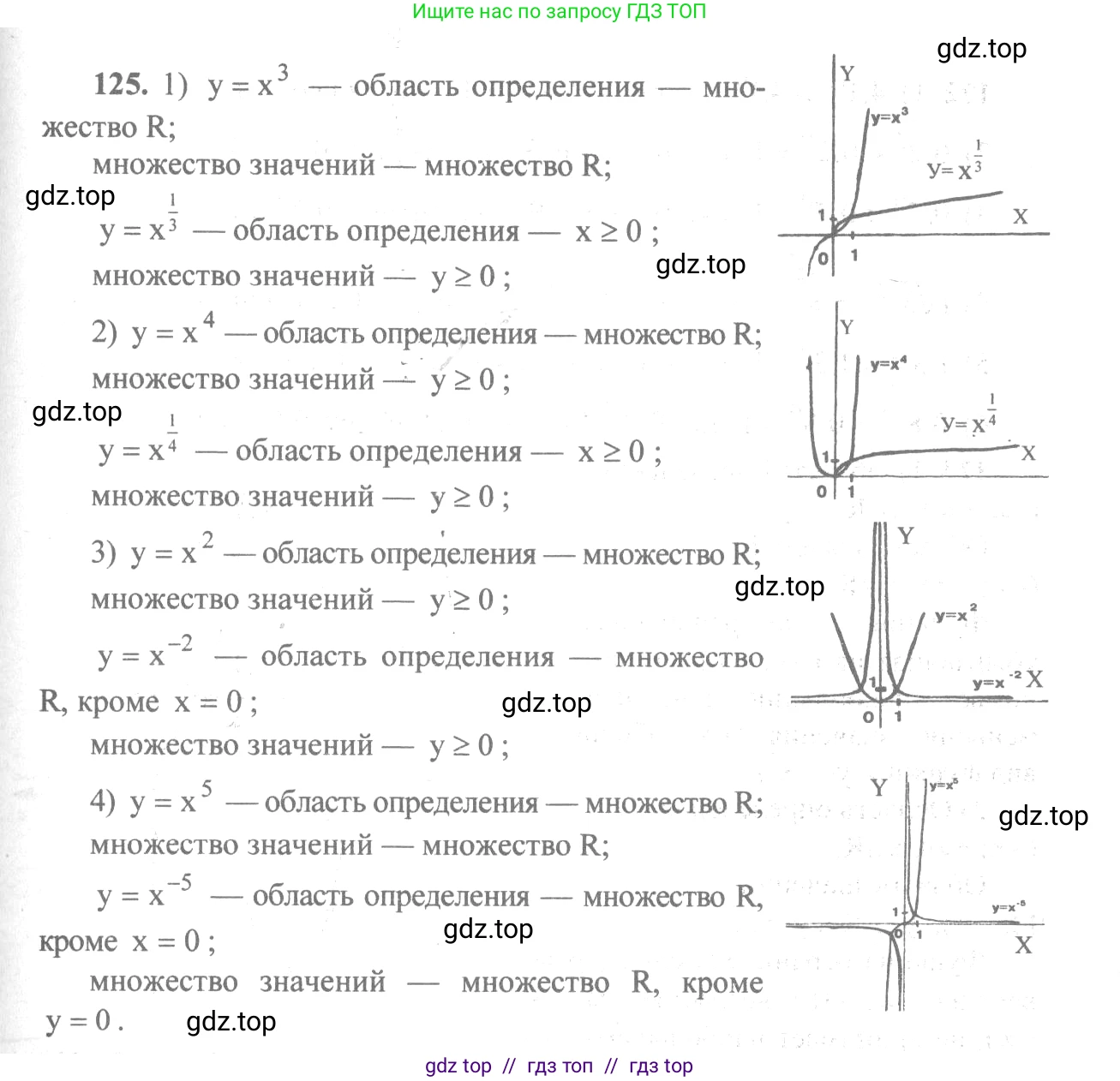 Алгебра, 10-11 класс Учебник, авторы: Алимов Шавкат Арифджанович, Колягин Юрий Михайлович, Ткачева Мария Владимировна, Федорова Надежда Евгеньевна, Шабунин Михаил Иванович, издательство Просвещение, Москва, 2014, страница 47, номер 125, Решение 3