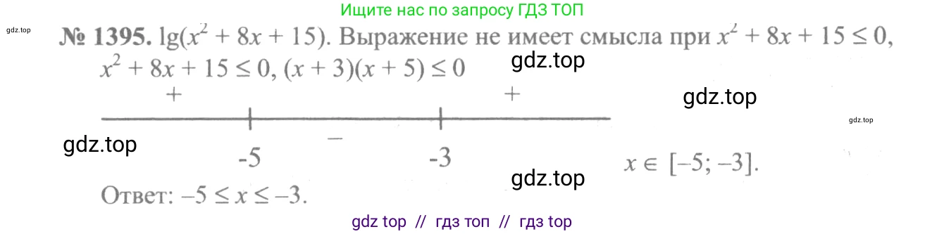 Алгебра, 10-11 класс Учебник, авторы: Алимов Шавкат Арифджанович, Колягин Юрий Михайлович, Ткачева Мария Владимировна, Федорова Надежда Евгеньевна, Шабунин Михаил Иванович, издательство Просвещение, Москва, 2014, страница 412, номер 1395, Решение 3