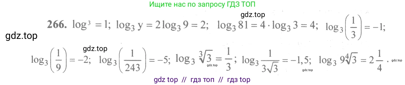 Алгебра, 10-11 класс Учебник, авторы: Алимов Шавкат Арифджанович, Колягин Юрий Михайлович, Ткачева Мария Владимировна, Федорова Надежда Евгеньевна, Шабунин Михаил Иванович, издательство Просвещение, Москва, 2014, страница 92, номер 266, Решение 3