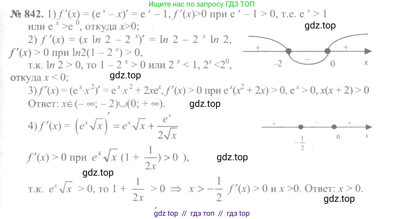 Алгебра, 10-11 класс Учебник, авторы: Алимов Шавкат Арифджанович, Колягин Юрий Михайлович, Ткачева Мария Владимировна, Федорова Надежда Евгеньевна, Шабунин Михаил Иванович, издательство Просвещение, Москва, 2014, страница 250, номер 842, Решение 3