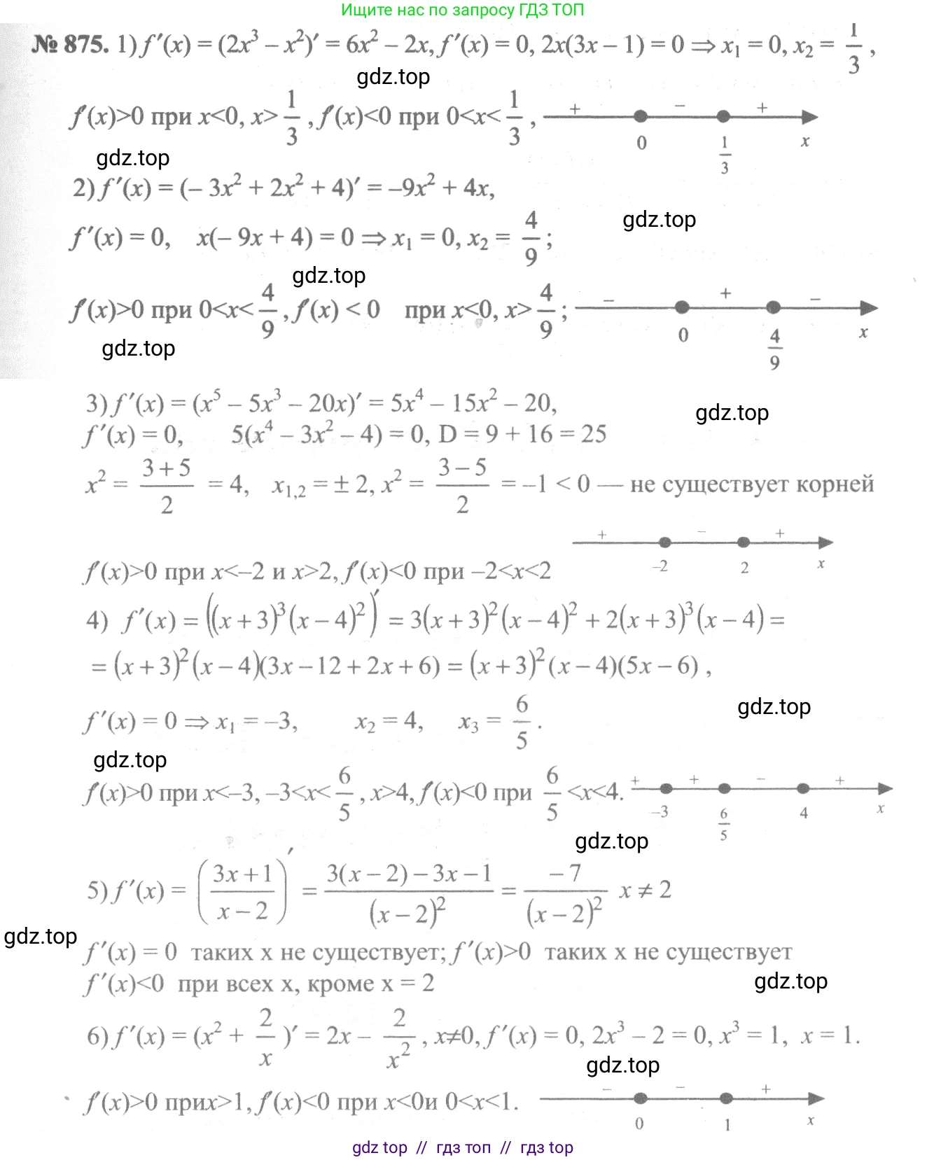 Алгебра, 10-11 класс Учебник, авторы: Алимов Шавкат Арифджанович, Колягин Юрий Михайлович, Ткачева Мария Владимировна, Федорова Надежда Евгеньевна, Шабунин Михаил Иванович, издательство Просвещение, Москва, 2014, страница 257, номер 875, Решение 3