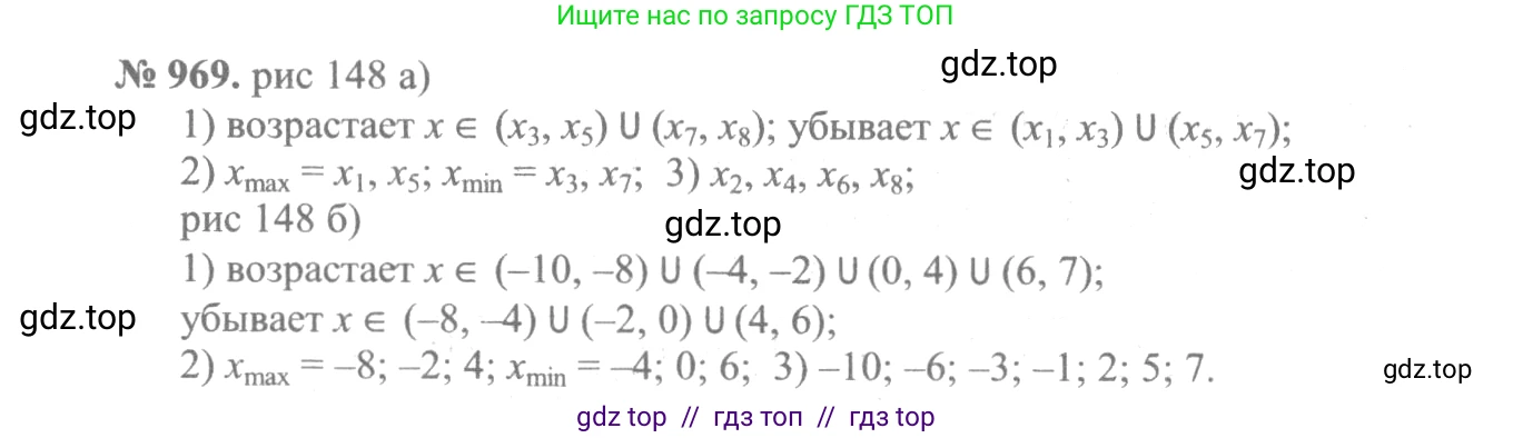 Алгебра, 10-11 класс Учебник, авторы: Алимов Шавкат Арифджанович, Колягин Юрий Михайлович, Ткачева Мария Владимировна, Федорова Надежда Евгеньевна, Шабунин Михаил Иванович, издательство Просвещение, Москва, 2014, страница 288, номер 969, Решение 3