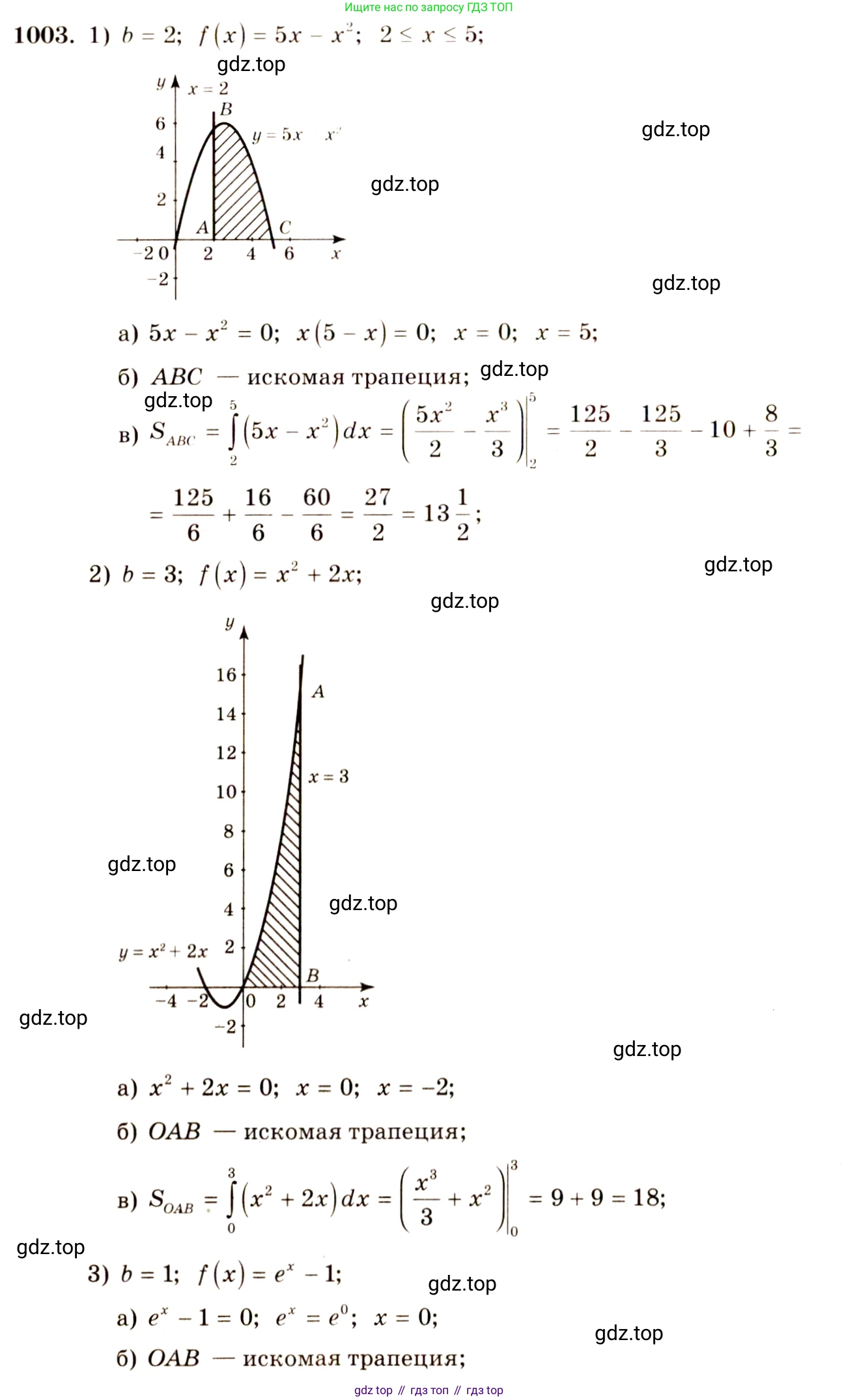 Алгебра, 10-11 класс Учебник, авторы: Алимов Шавкат Арифджанович, Колягин Юрий Михайлович, Ткачева Мария Владимировна, Федорова Надежда Евгеньевна, Шабунин Михаил Иванович, издательство Просвещение, Москва, 2014, страница 301, номер 1003, Решение 4