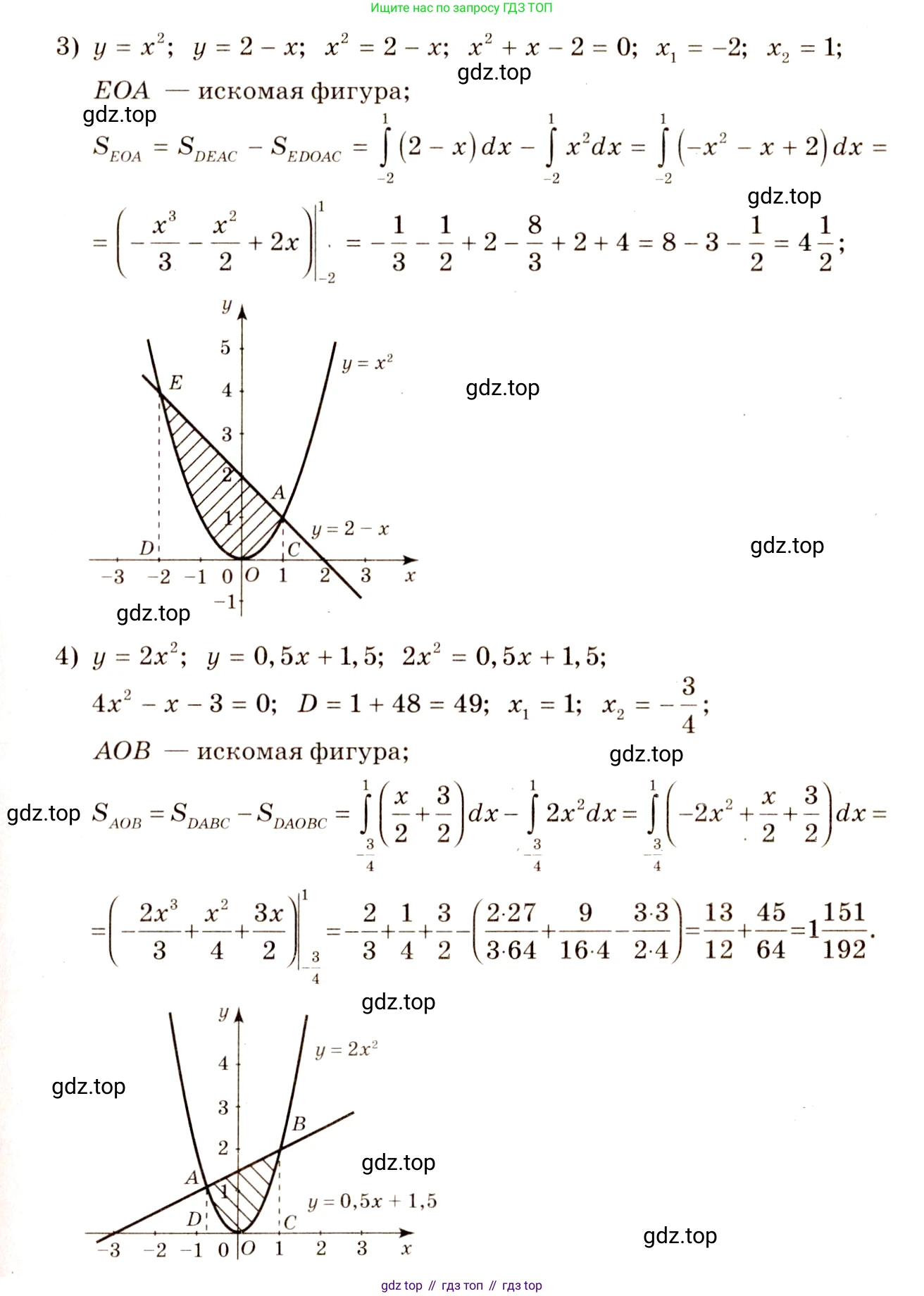 Алгебра, 10-11 класс Учебник, авторы: Алимов Шавкат Арифджанович, Колягин Юрий Михайлович, Ткачева Мария Владимировна, Федорова Надежда Евгеньевна, Шабунин Михаил Иванович, издательство Просвещение, Москва, 2014, страница 315, номер 1035, Решение 4 (продолжение 2)