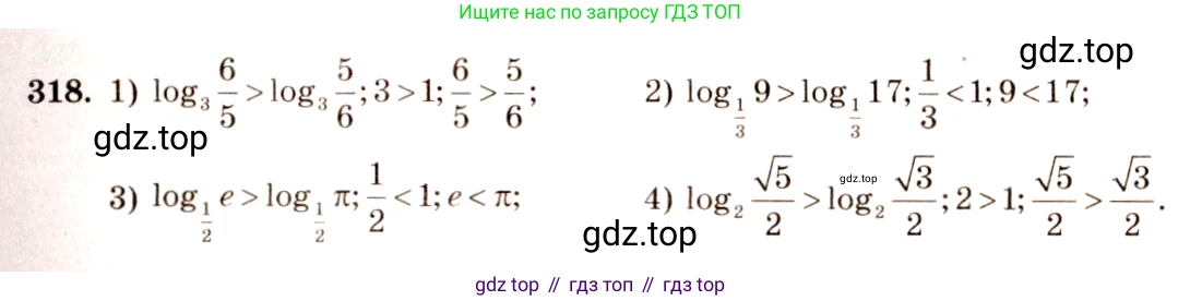 Алгебра, 10-11 класс Учебник, авторы: Алимов Шавкат Арифджанович, Колягин Юрий Михайлович, Ткачева Мария Владимировна, Федорова Надежда Евгеньевна, Шабунин Михаил Иванович, издательство Просвещение, Москва, 2014, страница 103, номер 318, Решение 4
