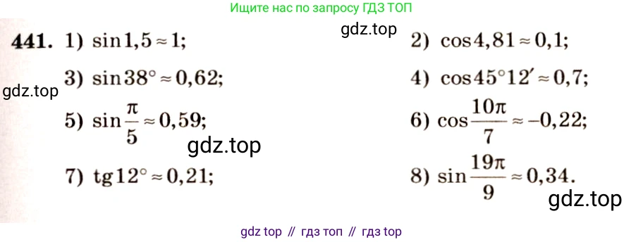 Алгебра, 10-11 класс Учебник, авторы: Алимов Шавкат Арифджанович, Колягин Юрий Михайлович, Ткачева Мария Владимировна, Федорова Надежда Евгеньевна, Шабунин Михаил Иванович, издательство Просвещение, Москва, 2014, страница 132, номер 441, Решение 4