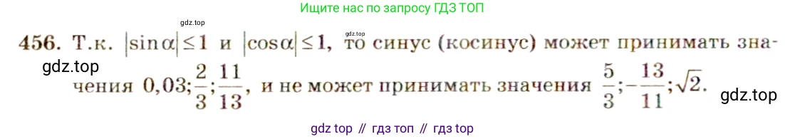Алгебра, 10-11 класс Учебник, авторы: Алимов Шавкат Арифджанович, Колягин Юрий Михайлович, Ткачева Мария Владимировна, Федорова Надежда Евгеньевна, Шабунин Михаил Иванович, издательство Просвещение, Москва, 2014, страница 137, номер 456, Решение 4