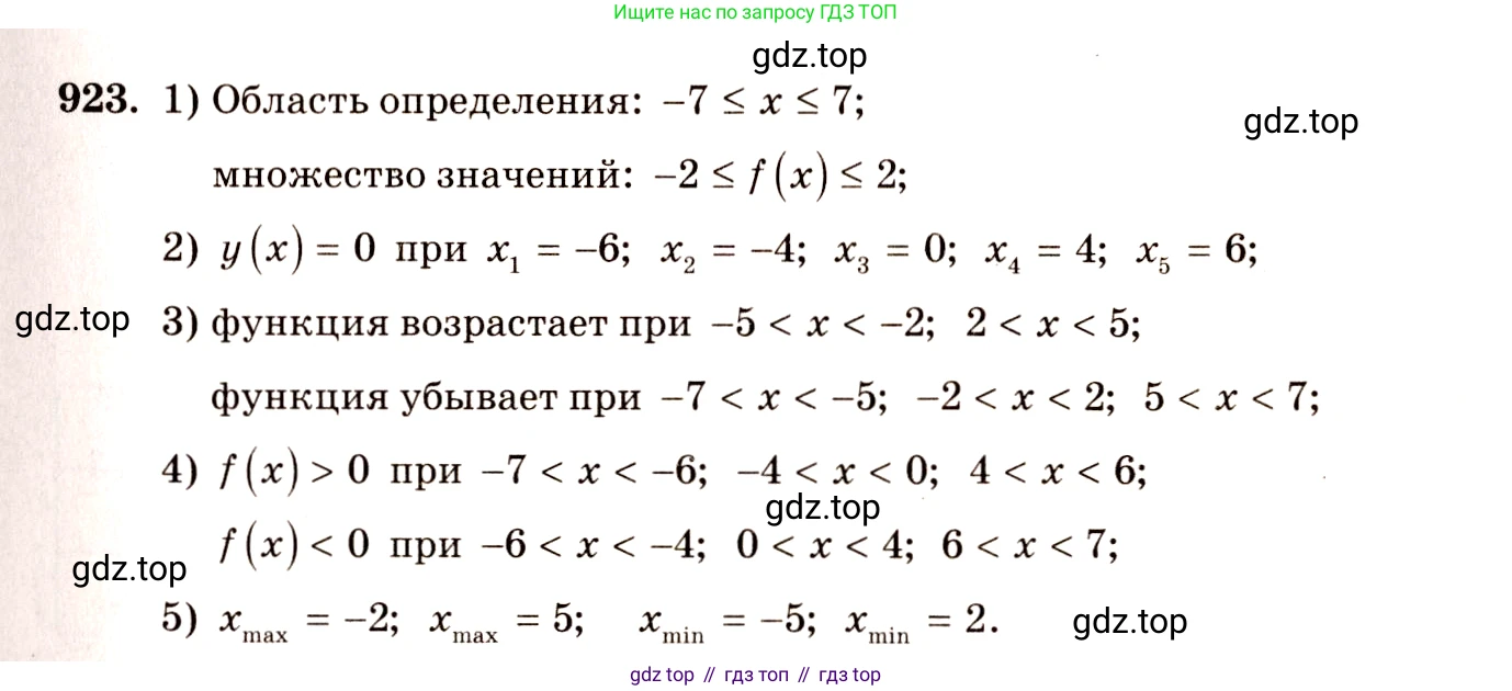 Алгебра, 10-11 класс Учебник, авторы: Алимов Шавкат Арифджанович, Колягин Юрий Михайлович, Ткачева Мария Владимировна, Федорова Надежда Евгеньевна, Шабунин Михаил Иванович, издательство Просвещение, Москва, 2014, страница 275, номер 923, Решение 4
