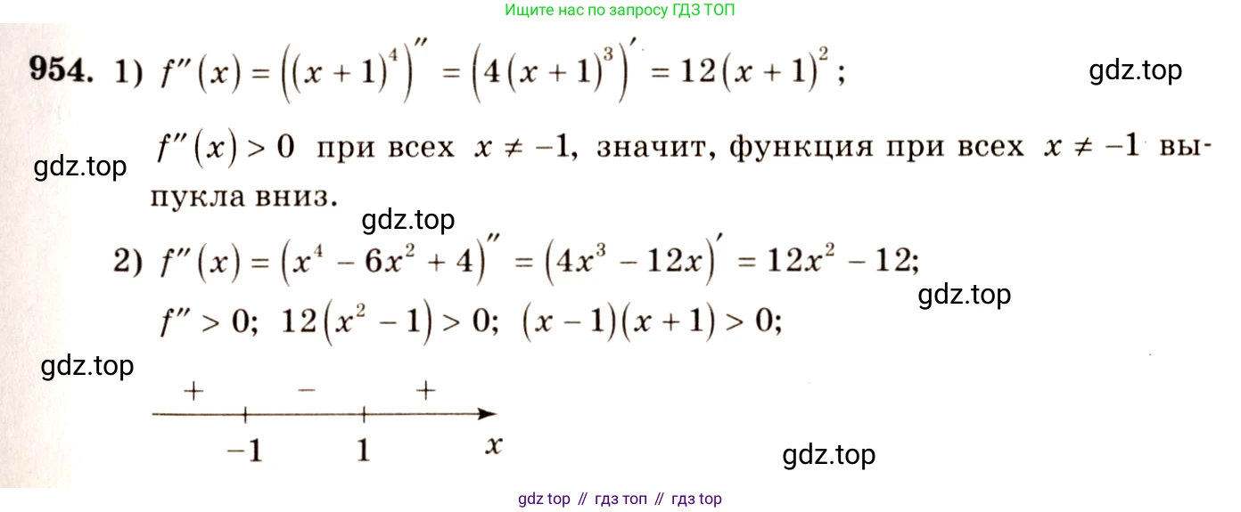 Алгебра, 10-11 класс Учебник, авторы: Алимов Шавкат Арифджанович, Колягин Юрий Михайлович, Ткачева Мария Владимировна, Федорова Надежда Евгеньевна, Шабунин Михаил Иванович, издательство Просвещение, Москва, 2014, страница 287, номер 954, Решение 4