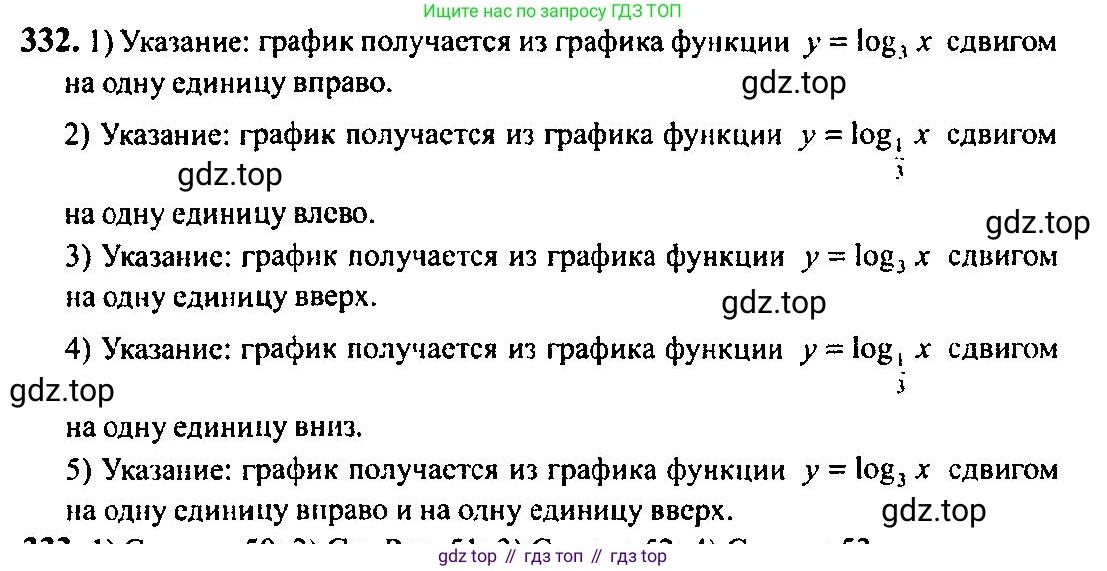 Алгебра, 10-11 класс Учебник, авторы: Алимов Шавкат Арифджанович, Колягин Юрий Михайлович, Ткачева Мария Владимировна, Федорова Надежда Евгеньевна, Шабунин Михаил Иванович, издательство Просвещение, Москва, 2014, страница 104, номер 332, Решение 5