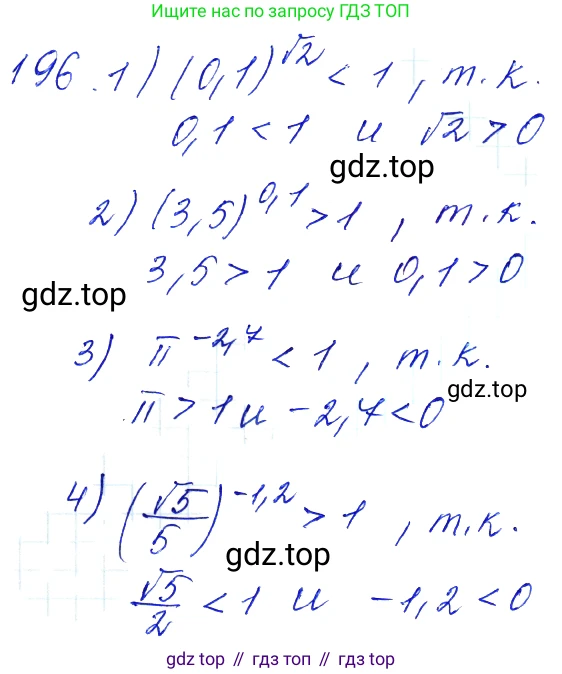 Алгебра, 10-11 класс Учебник, авторы: Алимов Шавкат Арифджанович, Колягин Юрий Михайлович, Ткачева Мария Владимировна, Федорова Надежда Евгеньевна, Шабунин Михаил Иванович, издательство Просвещение, Москва, 2014, страница 76, номер 196, Решение 6