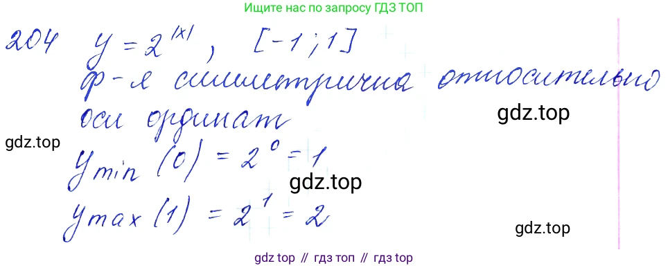 Алгебра, 10-11 класс Учебник, авторы: Алимов Шавкат Арифджанович, Колягин Юрий Михайлович, Ткачева Мария Владимировна, Федорова Надежда Евгеньевна, Шабунин Михаил Иванович, издательство Просвещение, Москва, 2014, страница 77, номер 204, Решение 6