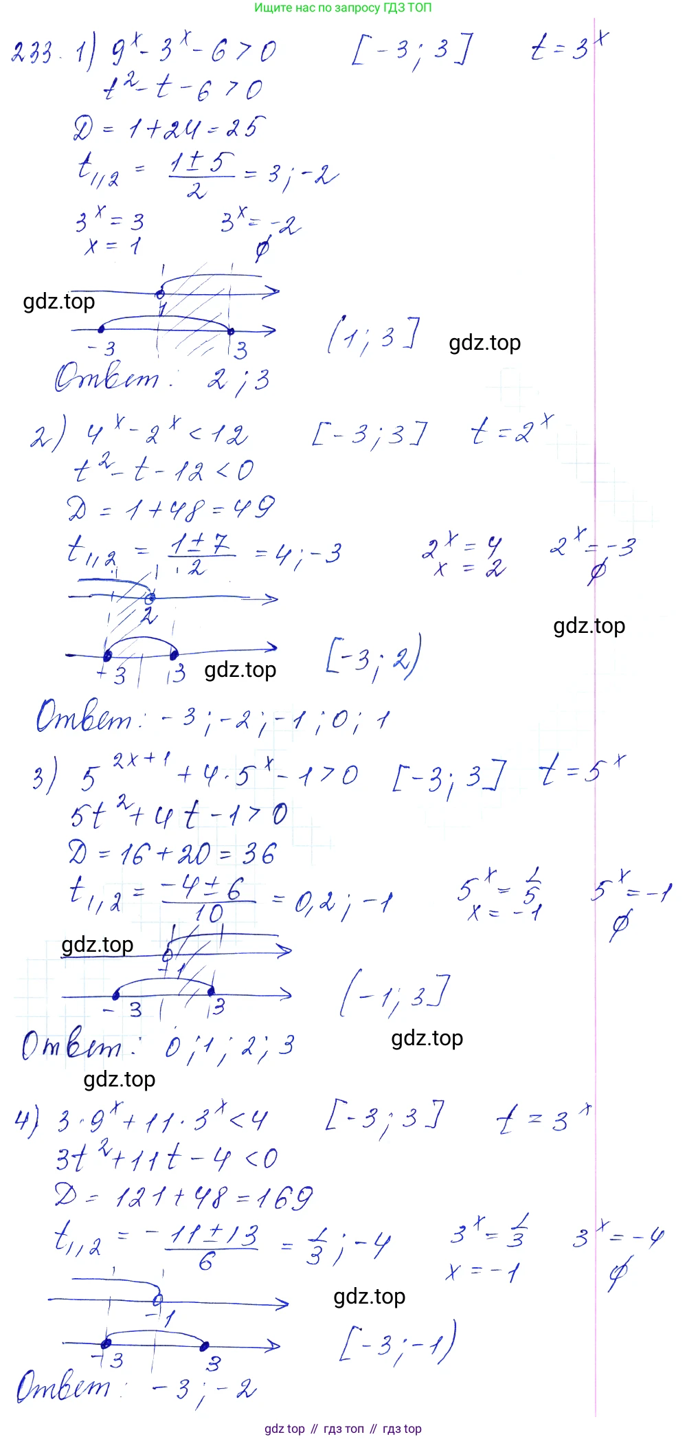 Алгебра, 10-11 класс Учебник, авторы: Алимов Шавкат Арифджанович, Колягин Юрий Михайлович, Ткачева Мария Владимировна, Федорова Надежда Евгеньевна, Шабунин Михаил Иванович, издательство Просвещение, Москва, 2014, страница 84, номер 233, Решение 6