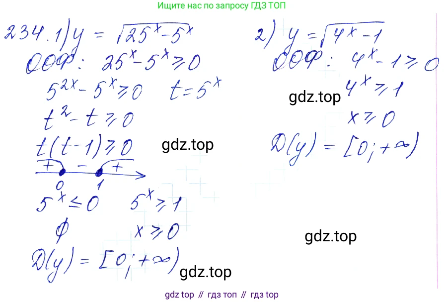 Алгебра, 10-11 класс Учебник, авторы: Алимов Шавкат Арифджанович, Колягин Юрий Михайлович, Ткачева Мария Владимировна, Федорова Надежда Евгеньевна, Шабунин Михаил Иванович, издательство Просвещение, Москва, 2014, страница 84, номер 234, Решение 6